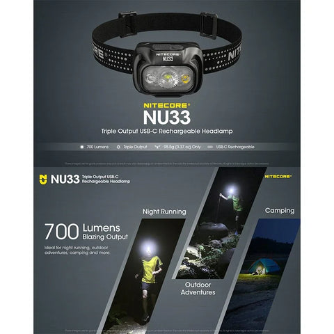 Nitecore NU33 pandelampe - 700lm
