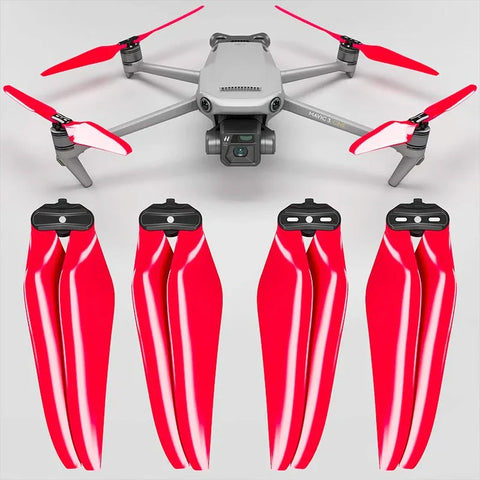 Master Airscrew - DJI Mavic 3 Stealth Upgrade Propeller - Propeller til DJI Mavic 3 - Rød - Sæt med 4 stk.