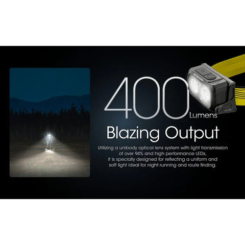 Nitecore NU25 V2 Pandelampe Dobbeltstråle - 400lm