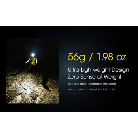 Nitecore NU25 V2 Pandelampe Dobbeltstråle - 400lm