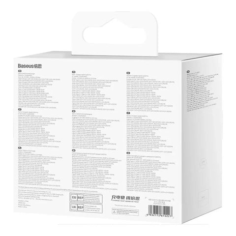 Baseus GaN5 Pro 140W Vægoplader - Vægoplader - Hurtigoplader PD/QC/PPS - 110-240V til USB - 3xUSB Type A/C - Sort