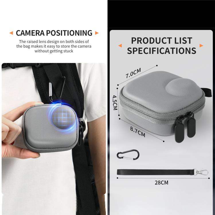 Förvaringsväska STARTRC för Insta360 GO Ultra, skyddar och organiserar kameran samt tillbehör.