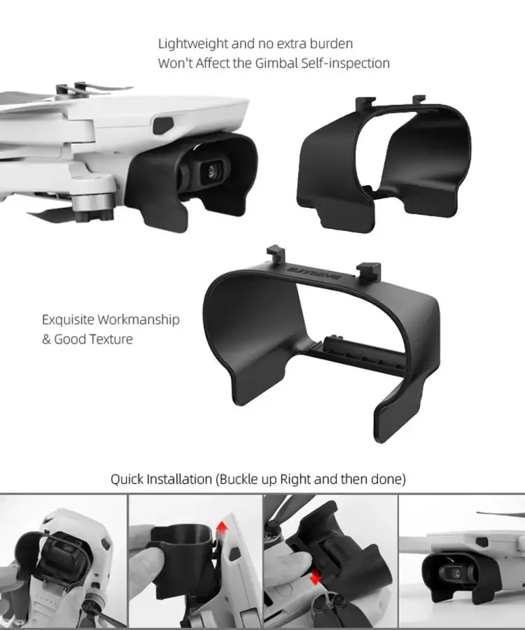 Sunnylife MM-Q9264 Camera Lens Sunshade Anti-glare Hood for DJI Mavic mini / Mini 4K / DJI Mini 2 SE - Action King