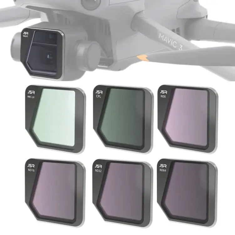 JSR Drone 6 in 1 MCUV+CPL+ND8+ND16+ND32+ND64 Lens Filter for DJI Mavic 3 - Action King