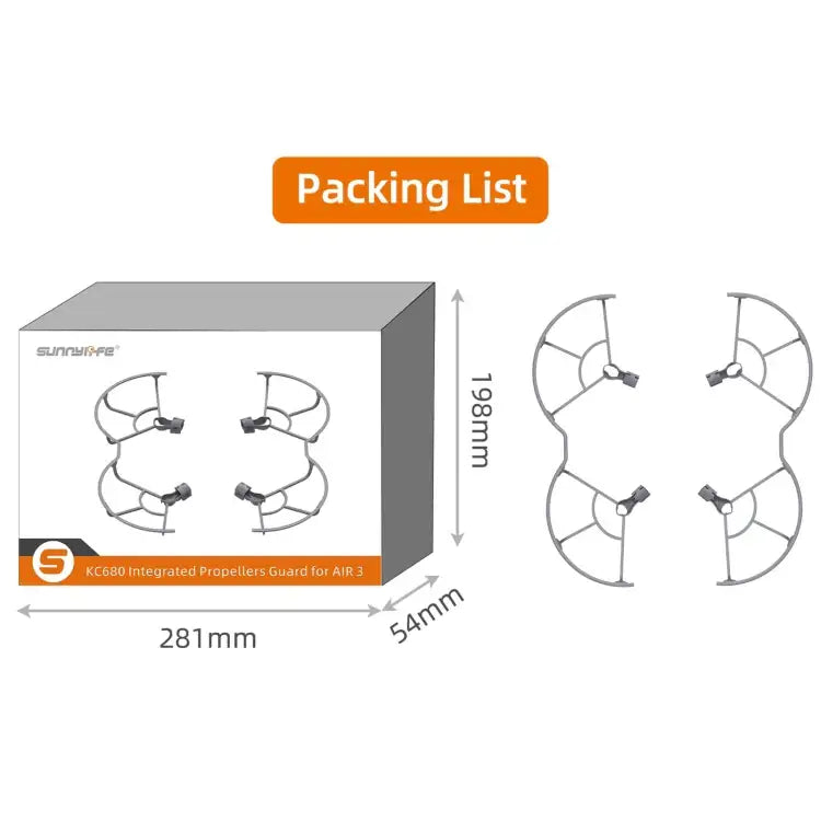 For DJI Air 3 Sunnylfe Drone Propeller Protective Guard Anti-collision Ring - Action King