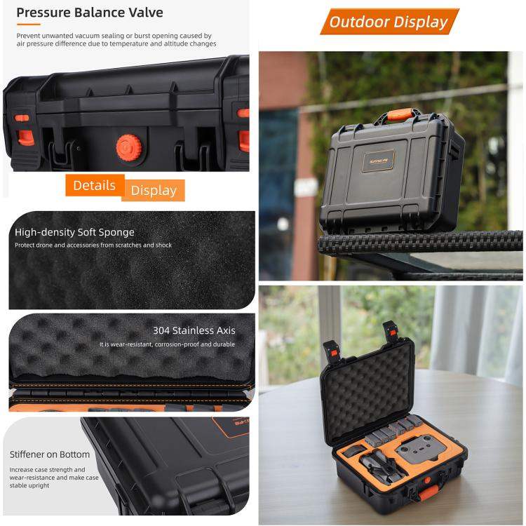 Vattentät Väska Mini för DJI Mini 5 Pro, skyddar drönare med tillbehör.