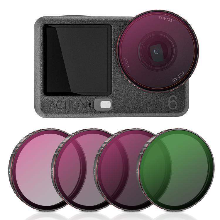 DJI Osmo Action 6 STARTRC 4 - STARTRC 4-i-1 filtersæt til DJI Osmo