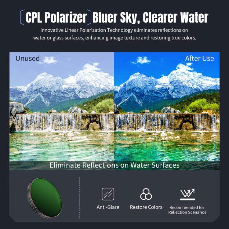 DJI Osmo Action 6 STARTRC 4 - STARTRC 4-i-1 filtersæt til DJI Osmo