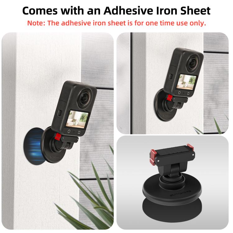 Sunnylife magnetfäste för DJI med 180° tilt för flexibel montering av actionkamera.