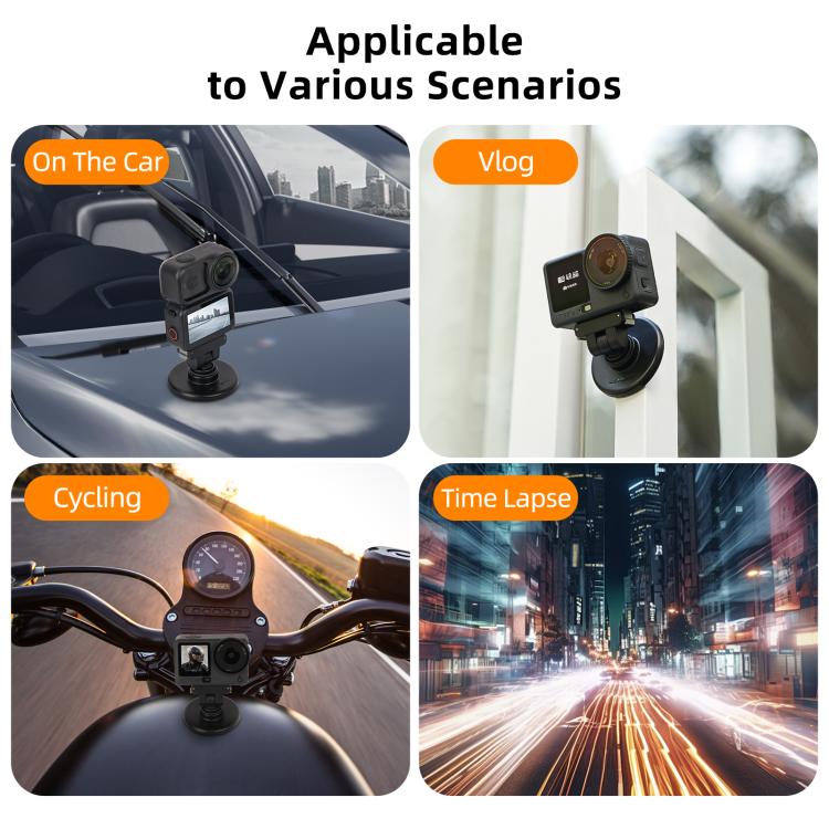 Magnetisk hurtigmontering til Osmo Action 6 og Osmo Nano