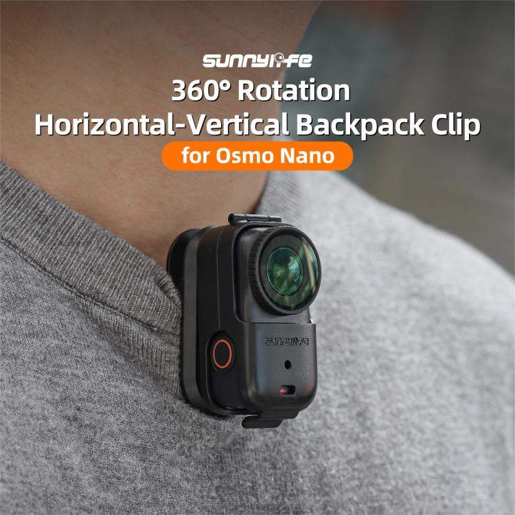 Rygsækklips med 360° rotation til Osmo Pocket nano