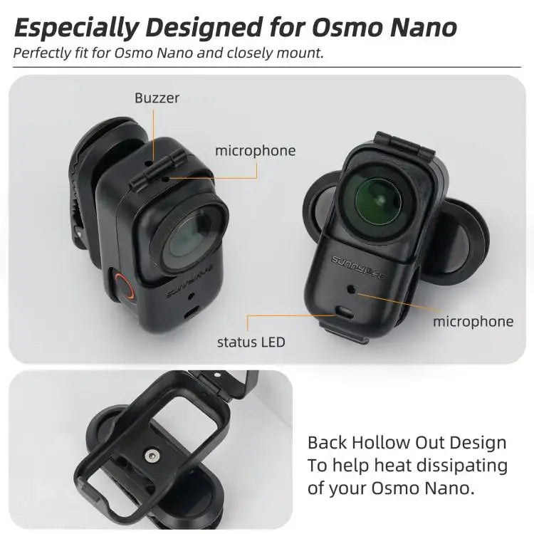 Rygsækklips med 360° rotation til Osmo Pocket nano