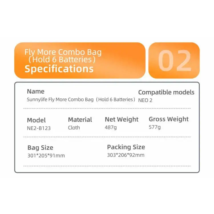 Dji Neo 2 Fly More Combo väska ger optimalt skydd för din drönare och tillbehör.