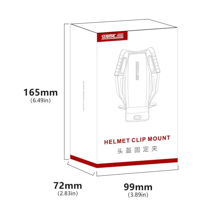 STARTRC hjälmfäste för actionkamera fäst på en hjälm.