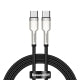 Baseus CATJK-C01 Cafule Series 100W Type-C / USB-C to Type-C / USB-C Metal Charging Data Cable, Length:1m(Black)