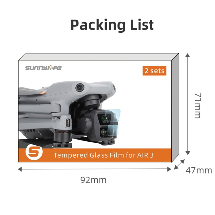 Sunnylife Linsebeskytter - Sunnylife Linsebeskytter til DJI Air 3