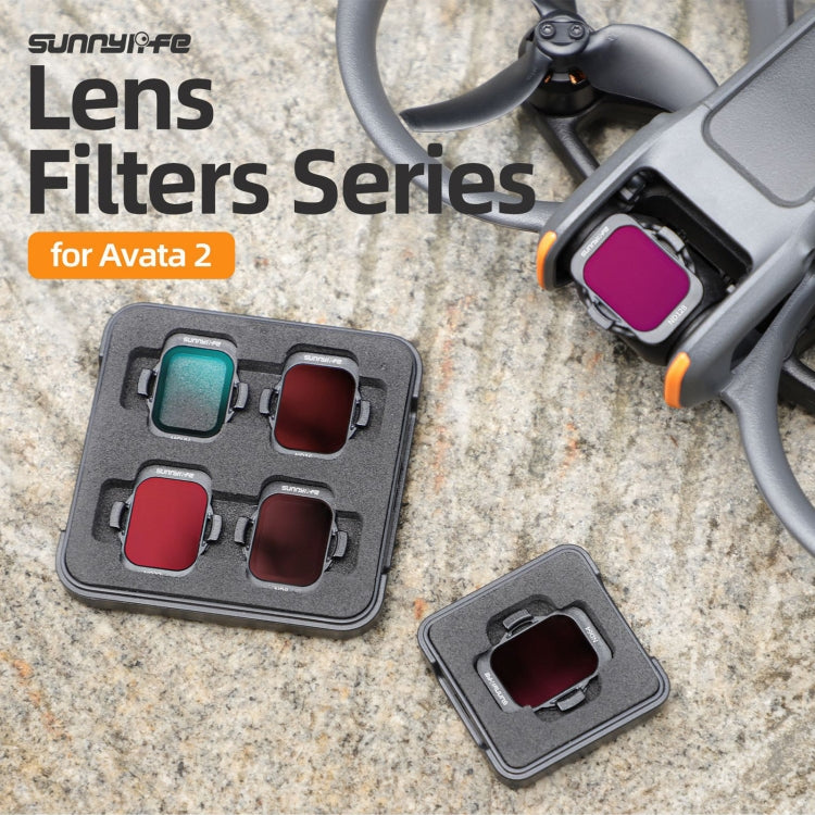 Til DJI Avata 2 Sunnylife kameralinsefilter, MCUV, ND8, ND16, ND32, ND64, ND128, 4 i 1 ND8/16/32/64, 5 i 1 ND8/16/32/64/128, 4 i 1 MCUV ND8/16/32, 6 i 1 MCUV ND8/16/32/64/128