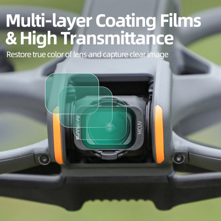 Til DJI Avata 2 Sunnylife kameralinsefilter, MCUV, ND8, ND16, ND32, ND64, ND128, 4 i 1 ND8/16/32/64, 5 i 1 ND8/16/32/64/128, 4 i 1 MCUV ND8/16/32, 6 i 1 MCUV ND8/16/32/64/128