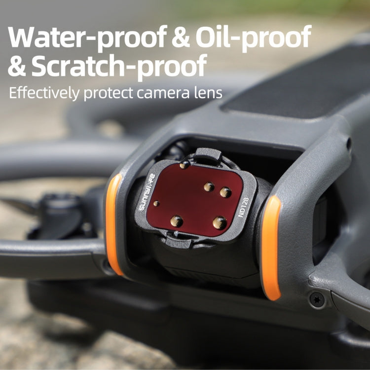 Til DJI Avata 2 Sunnylife kameralinsefilter, MCUV, ND8, ND16, ND32, ND64, ND128, 4 i 1 ND8/16/32/64, 5 i 1 ND8/16/32/64/128, 4 i 1 MCUV ND8/16/32, 6 i 1 MCUV ND8/16/32/64/128
