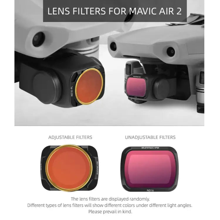 Sunnylife AIR2-FI9281 For DJI Mavic Air 2 ND4 Coating Film Lens Filter - Action King