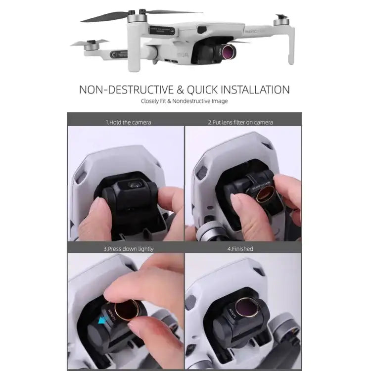 Sunnylife MM-FI9258 For DJI Mavic mini 6 In 1 Drone MCUV+CPL+ND4+ND8+ND16+ND32 Lens Filter - Action King