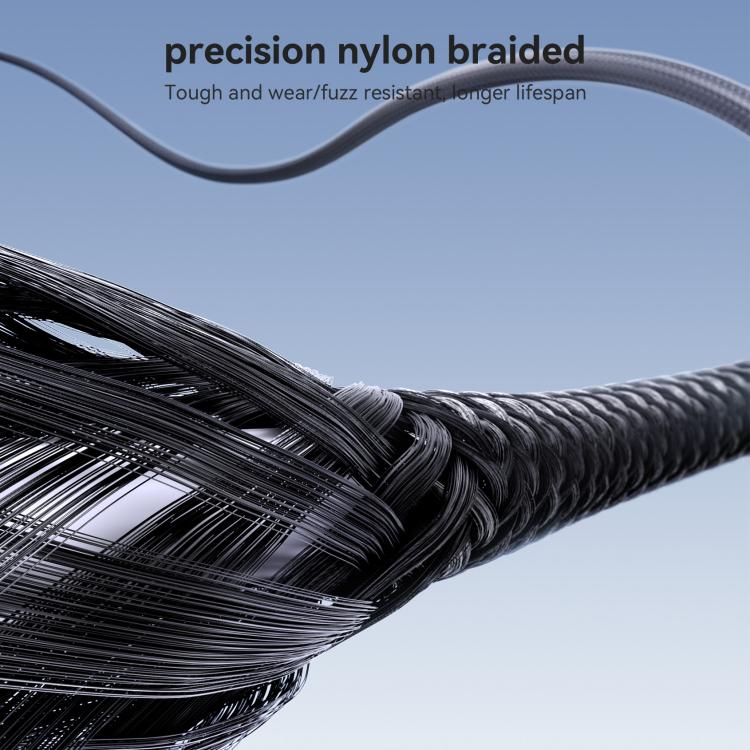 JOYROOM USB-C Laddkabel (60W) för snabbladdning, svart. Optimal för effektiv laddning.