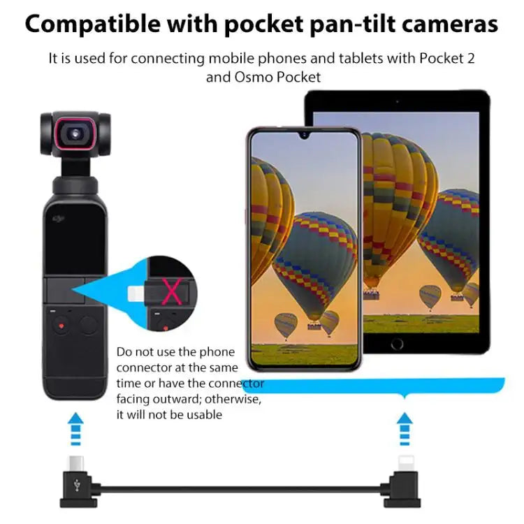 BRDRC Konverteringsdatakabel til DJI Mini 4 Pro / Mavic 3 / Air 2 / Air 2S