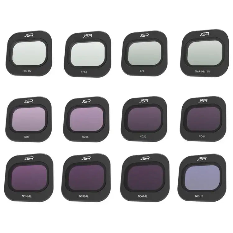 Til DJI Mini 5 Pro JSR KB-serien dronekameralinsefilter, MCUV, CPL, ND8, ND16, ND32, ND64, ND128, ND256, STAR, NIGHT, Black Mist 1/4, 3 i 1 UV ND8/16, 3 i 1 ND8/32/128, 4 i 1 CPL ND8-32, 4 i 1 ND8-64, 6 i 1 ND8-64 UV CPL, 8 i 1 blandet filter ...