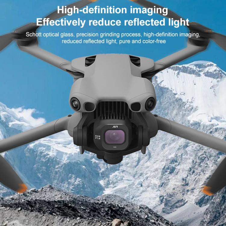 Til DJI Mini 5 Pro JSR KB-serien dronekameralinsefilter, MCUV, CPL, ND8, ND16, ND32, ND64, ND128, ND256, STAR, NIGHT, Black Mist 1/4, 3 i 1 UV ND8/16, 3 i 1 ND8/32/128, 4 i 1 CPL ND8-32, 4 i 1 ND8-64, 6 i 1 ND8-64 UV CPL, 8 i 1 blandet filter ...