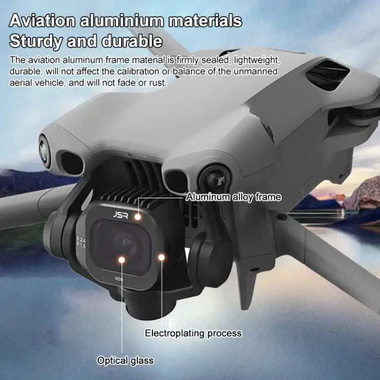 Til DJI Mini 5 Pro JSR KB-serien dronekameralinsefilter, MCUV, CPL, ND8, ND16, ND32, ND64, ND128, ND256, STAR, NIGHT, Black Mist 1/4, 3 i 1 UV ND8/16, 3 i 1 ND8/32/128, 4 i 1 CPL ND8-32, 4 i 1 ND8-64, 6 i 1 ND8-64 UV CPL, 8 i 1 blandet filter ...