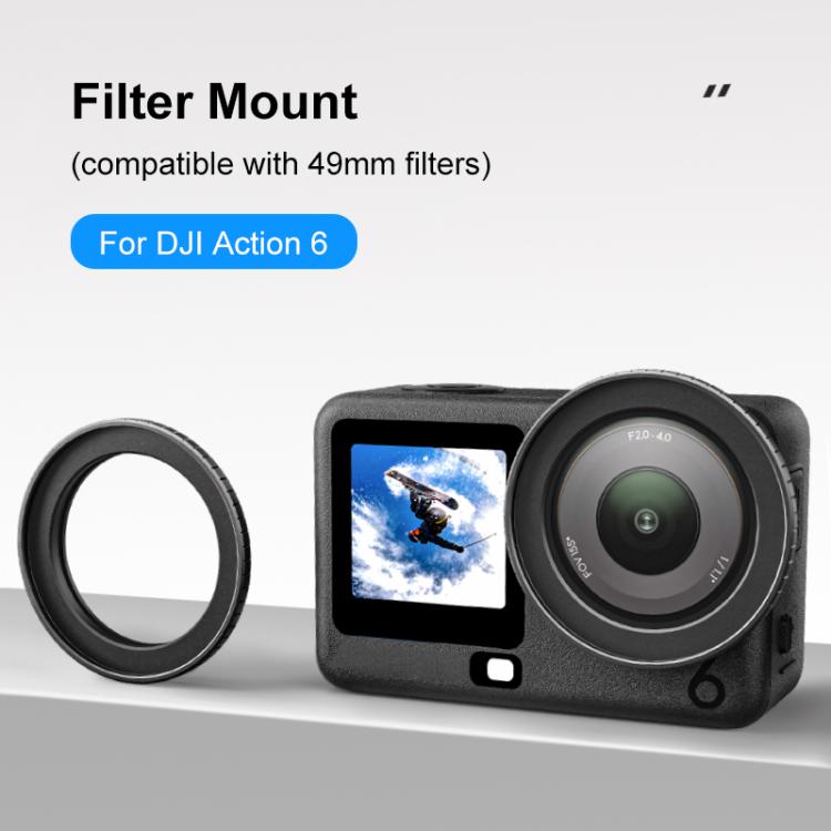 Osmo Action metal - PULUZ metalfilterramme til DJI Osmo Action 6