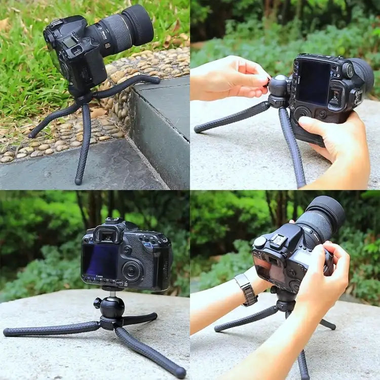 PULUZ Mini Octopus Flexible Tripod Holder with Ball Head for SLR Cameras, GoPro, Cellphone, Size: 25cmx4.5cm - Action King