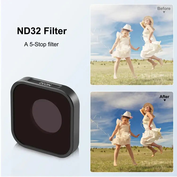 PULUZ Action Camera ND32 Lens Filter For GoPro Hero11 Black / Hero11 Black mini / HERO10 Black / HERO9 Black - Action King
