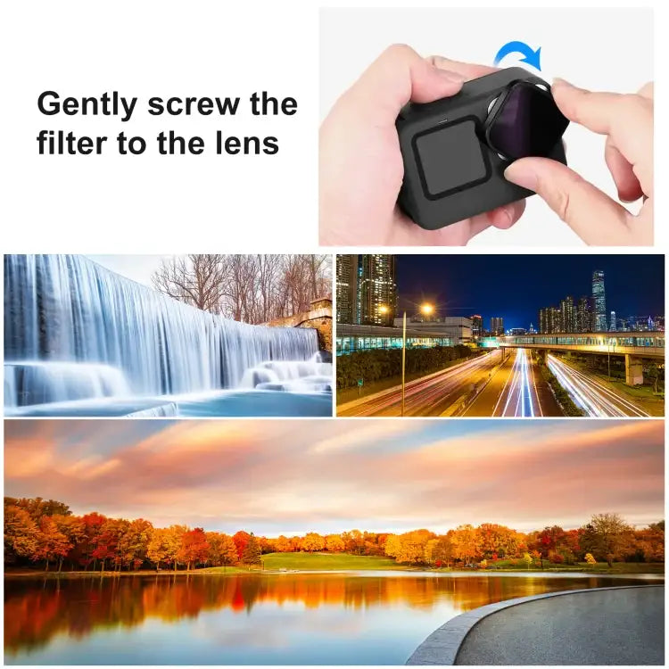 PULUZ Action Camera UV Lens Filter For GoPro Hero11 Black / Hero11 Black mini / HERO10 Black / HERO9 Black - Action King