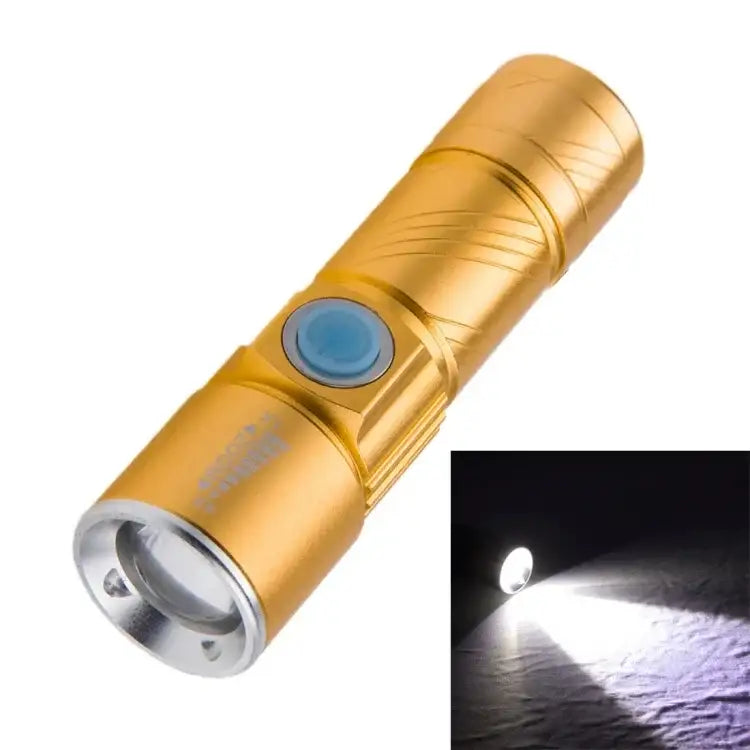 Cree ficklampa med zoom för optimal belysning, modell S-LED-7603J, lyser upp mörkret.