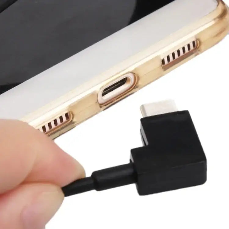 30cm USB to USB-C / Type-C Right Angle Data Connector Cable for DJI SPARK / MAVIC PRO / Phantom 3 & 4 / Inspire 1 & 2, USB to USB-C / Type-C - Action King