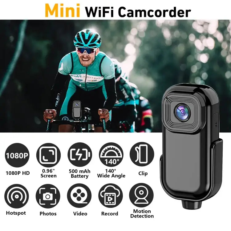 Mini Actionkamera 1080P til sport og eventyr