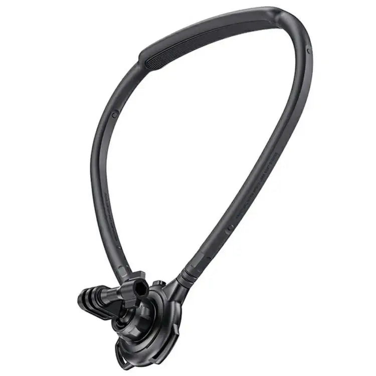 Roterande nackhållare för actionkamera för stabila och frihända inspelningar.