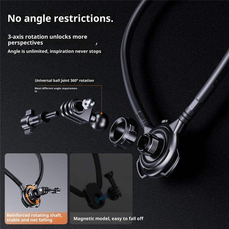 Roterende halsbeslag til actionkamera