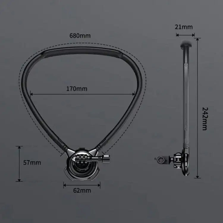 Roterende halsbeslag til actionkamera