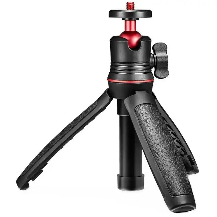 S-055 selfiepinne ministativ för actionkameror, svart, med stativfunktion.