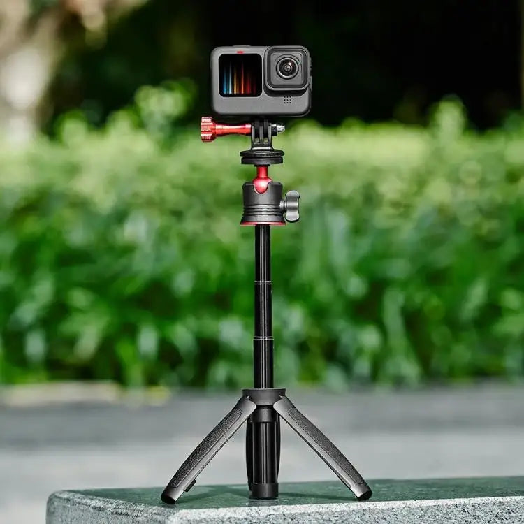 S-055 Selfiepinne Ministativ för Actionkameror - flexibel och stabil fotografering.