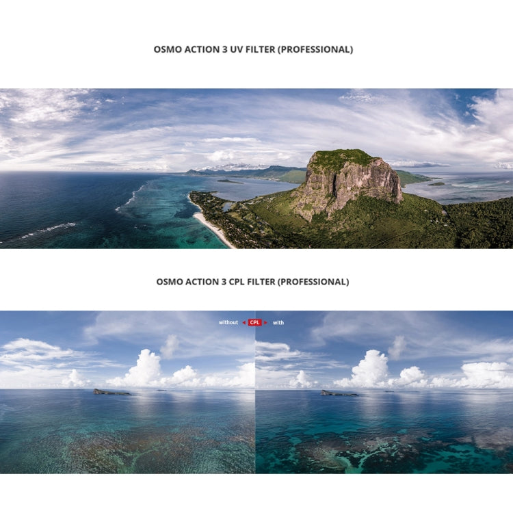 PGYTECH Filterkit för DJI Osmo Action 3 för förbättrad videokvalitet under filminspelning.