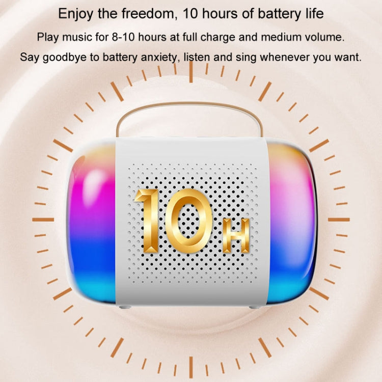 Bærbar Bluetooth-højttaler til hjemmet og udendørs, trådløs karaoke-lyd, Y5 1 mikrofon, Y5 2 mikrofon