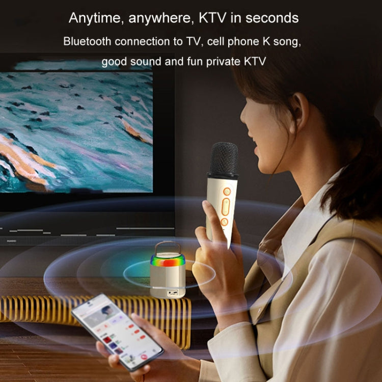 Bærbar Bluetooth-højttaler til hjemmet, lille, udendørs, karaoke-lyd, Y1 Hvid, Y1 Pink, Y1 Sort, Y2 Hvid, Y2 Pink, Y2 Sort