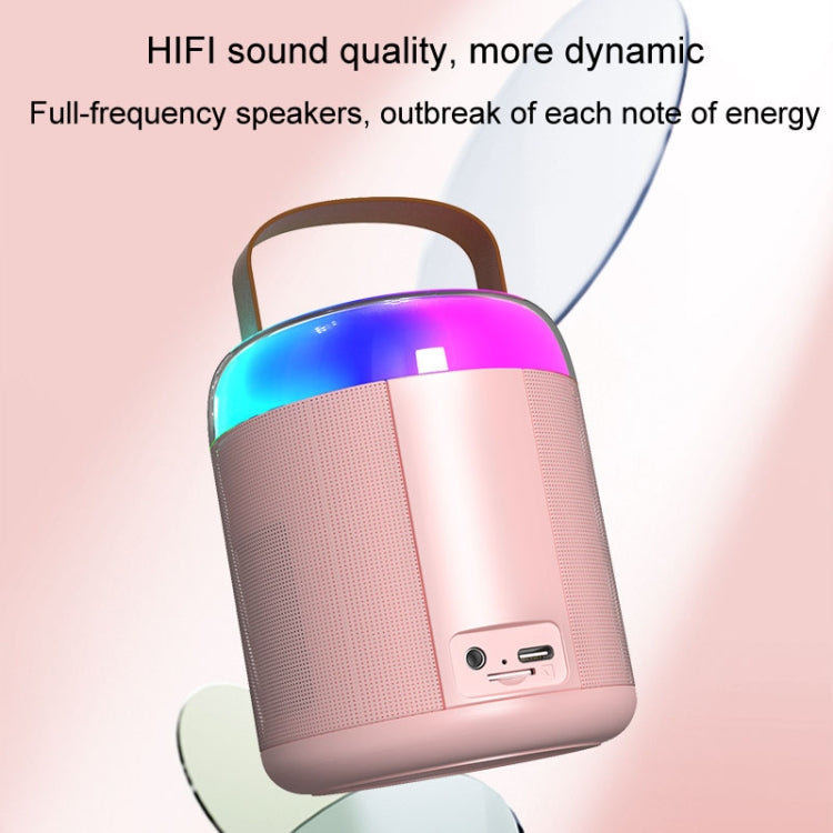 Bærbar Bluetooth-højttaler til hjemmet, lille, udendørs, karaoke-lyd, Y1 Hvid, Y1 Pink, Y1 Sort, Y2 Hvid, Y2 Pink, Y2 Sort