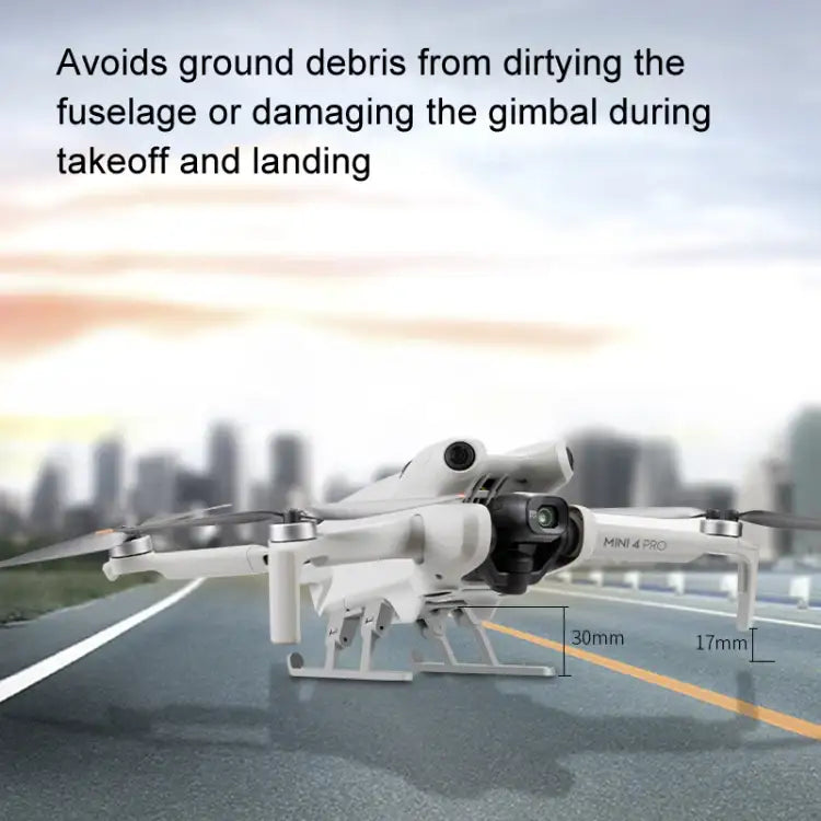 For DJI Mini 4 Pro Landing Gear Base Gimbal Protector Folding Booster Kickstand - Action King