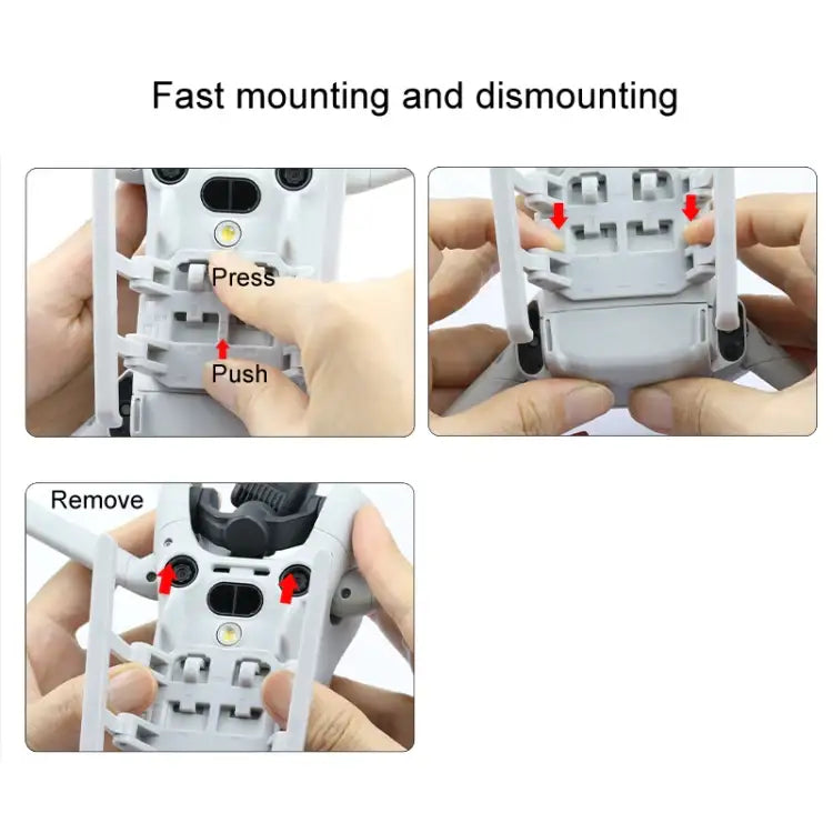 For DJI Mini 4 Pro Landing Gear Base Gimbal Protector Folding Booster Kickstand - Action King