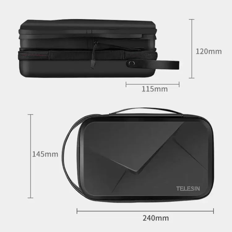 TELESIN Expanderbar kameraväska – Universal för Kamera / Mobil / Tillbehör - Action King