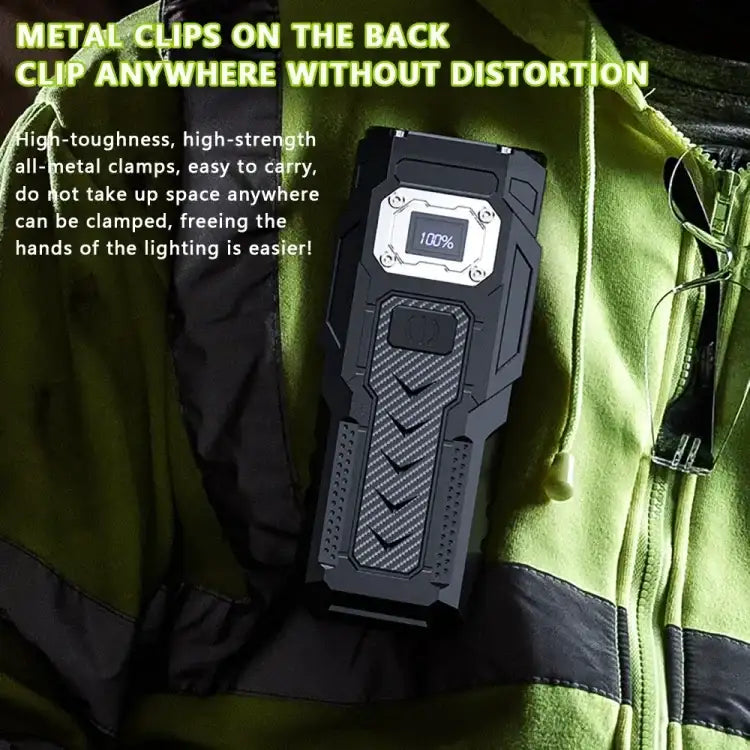 Mini Keychain Flashlight Magnet with LCD Display